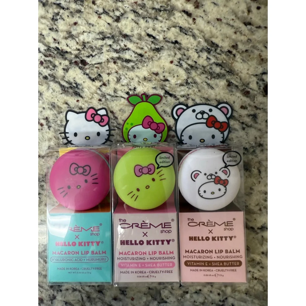 The Crème Shop X Hello Kitty Macaron Lip Balm - Choice of Flavor